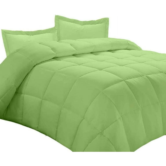 500-TC Egyptian Cotton All Season Comforter for Adults Twin/Twin-XL Size 68 x 90 Inches, 1pc Comforter Box Stitched with 4 Corner Tabs, 300 GSM Comforter, (Sage)