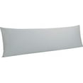 thumbnail image 1 of 500 Thread Count 100% Egyptian Cotton Body Pillowcase, Super Soft and Breathable Envelope Closure Full Body Pillowcase for Adults, 20x54 Inches, Light Grey, 1 of 7