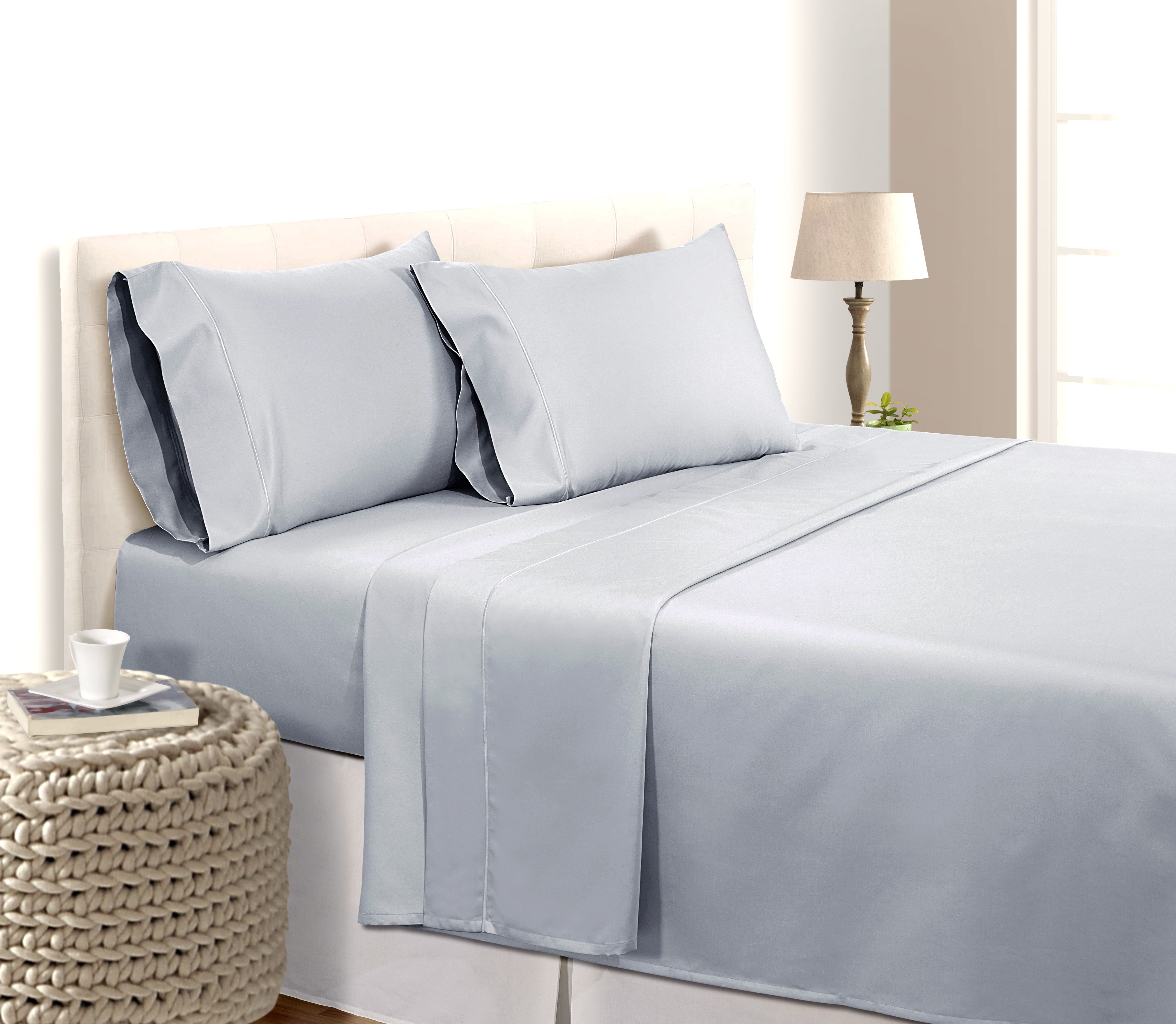 500 Thread Count 100% Pima Cotton Ultra Soft 4 piece Sheet Set , Queen