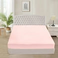 thumbnail image 1 of 500 Thread Count 3 Piece (1- Fitted Sheet + 2- Pillow cover) Quality 12 Inch Deep Pocket 100% Egyptian Cotton Color Pink Solid Size King, 1 of 6