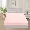 thumbnail image 1 of 500 Thread Count 3 Piece (1- Fitted Sheet + 2- Pillow cover) Quality 27 Inch Deep Pocket 100% Egyptian Cotton Color Pink Solid Size Twin, 1 of 6