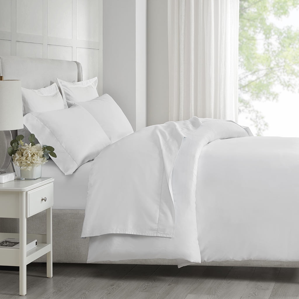 Queen White Egyptian Cotton Deep Pocket Sheet Set