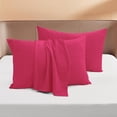 thumbnail image 1 of 500 Thread Count Egyptian Cotton Pillowcases, 2-Pack –Pillow Covers for Ultimate Comfort – Elegant Design Envelope Closure, King Size (20" x 40") Hot Pink Solid, 1 of 4
