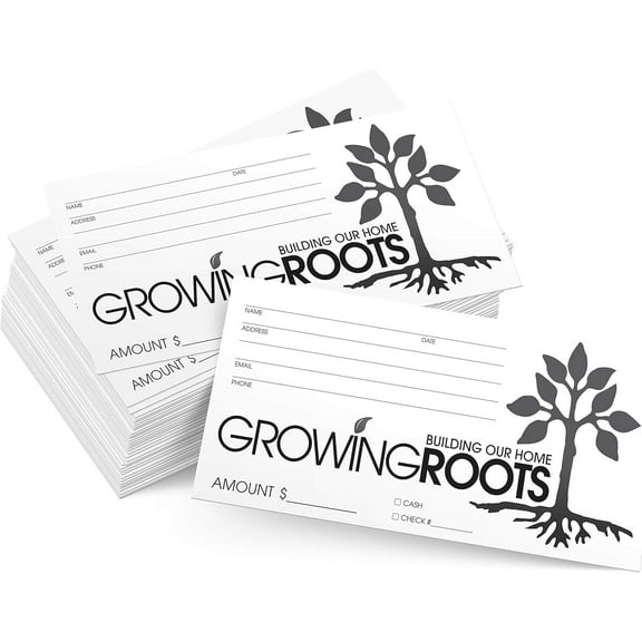 500 Tithes and Offering Envelopes for Church | Tithe Envelopes for Church | USA Company | "Growing Roots" Theme