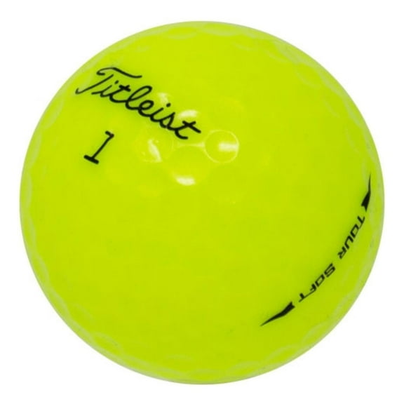 Pre-Owned LostGolfBalls - 500 Titleist Yellow Tour Speed Golf Balls in Pristine Condition, 2023 Year Model Quality, No Logos, No Player Markings, Recycled Used Golf Balls, Yellow