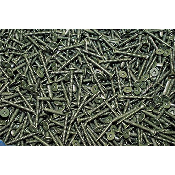 (500) Torx Wafer Head 8 x 1-5/8 Coated Cement Fiber Backer Board Screw T25$$Hardware