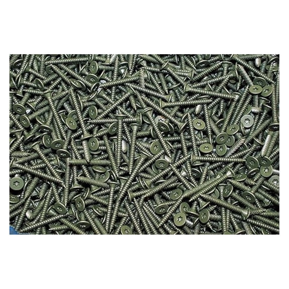 (500) Torx Wafer Head 8 x 1-5/8 Coated Cement Fiber Backer Board Screw T25