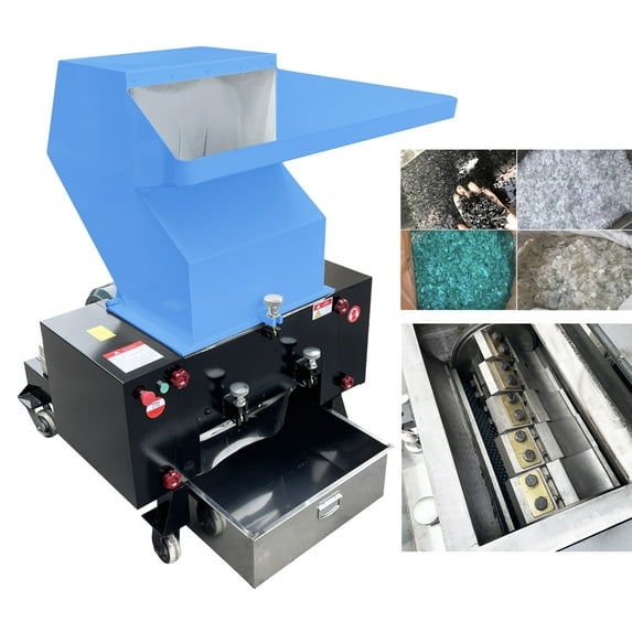 500 Type Plastic Shredder Bottle Crusher Granulator Recycling Machine Heavy Duty Pulverizer 220V