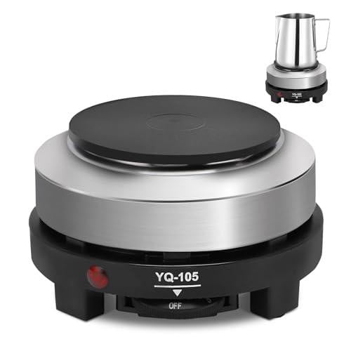500 Watt Hot Plate, Portable 500W Electric Hot Plate, Electric Camping Stove Low