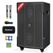 500 Watts Dalton DS12XPro outdoor speakers Karaoke Machine 12 Inch Woofer Big Outdoor Bluetooth Speaker for Party and Home, Speakers Bluetooth Wireless System with Deep Bass and TV Connect for Adult