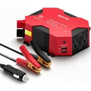 500 Watts Power Inverter DC 12V to AC 110V Power Converter with 4 USB Charging Ports Car Adapter for Christmas String Lights