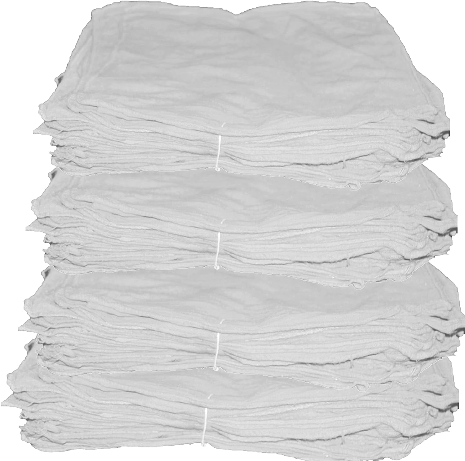 500 White Bleached Shop Towels, Mechanics Rags, Industrial, Oil Change ...