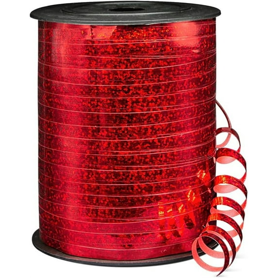 500 Yards Balloon String,0.2In Red Crimped Thin Ribbon for Balloons,Balloon Ribbon for Birthday,Gift Ribbon for Christmas,Wedding,Birthday,Party