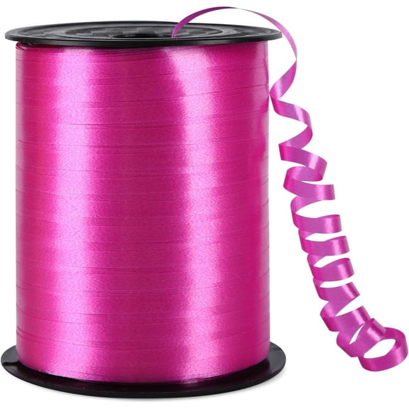 500 Yards Hot Pink Curling Ribbon for Gift Wrapping, Balloon String Ribbon for Craft Flower Bouquet Christmas Birthday Party Decoration