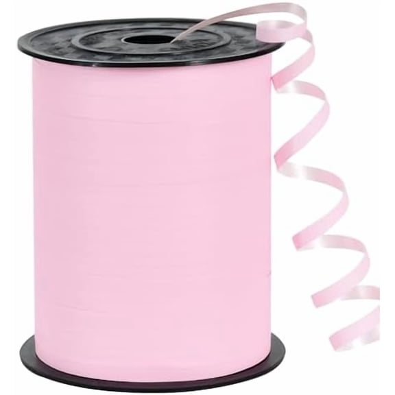 500 Yards Matte Light Pink Curling Ribbon-Balloon String for Art&Craft Decor,Gift Wrapping,Ribbons and Bows for Girl's Baby Shower Wedding Valentines Mother's Day Supplies (Pastel Pink)