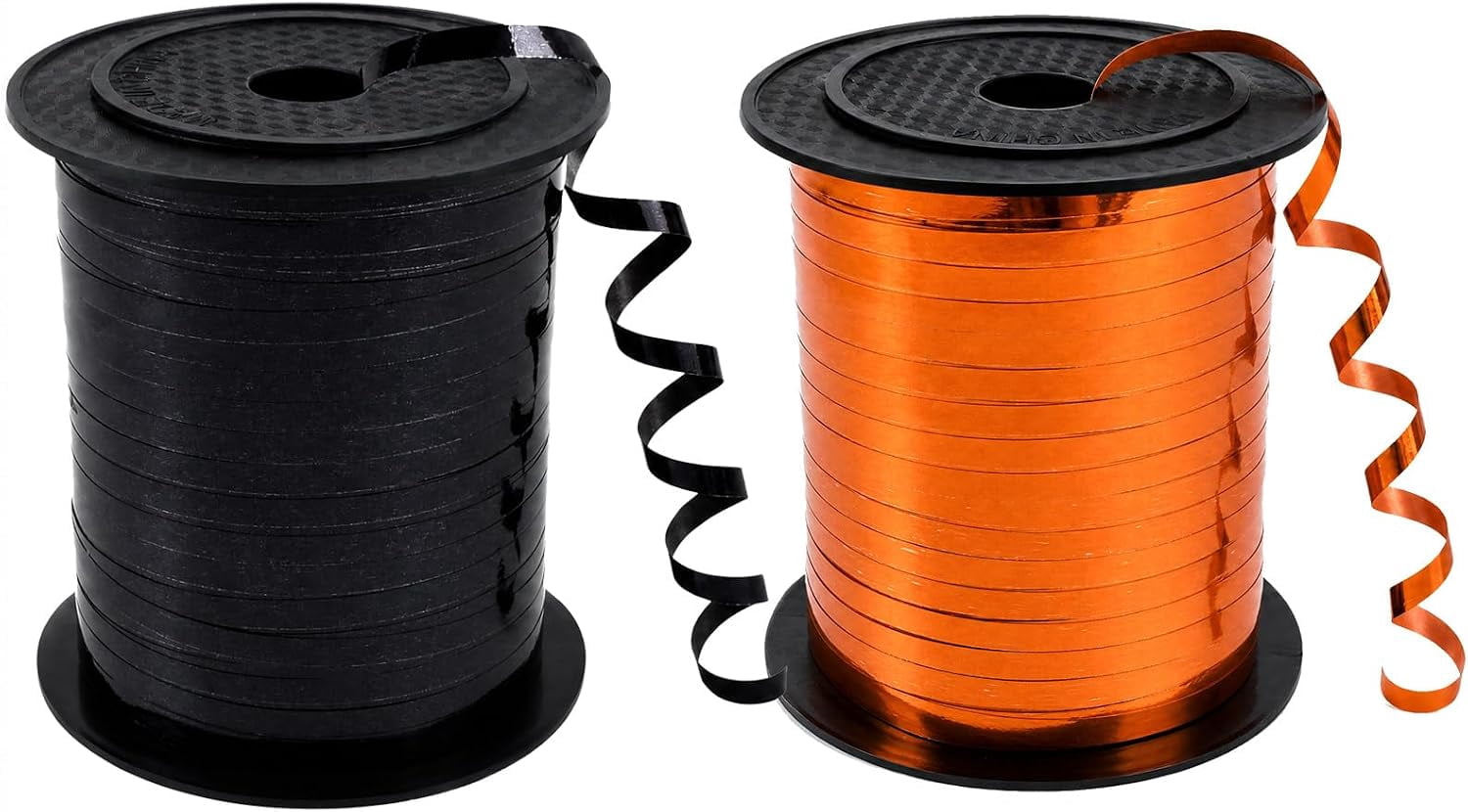 500 Yards Shiny Black Orange Curling Ribbon Balloon String - Walmart.com