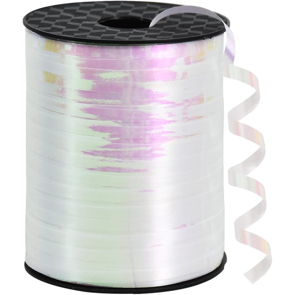 500 Yards White Ribbons Curling Ribbon 5mm for Gift Wrapping, Thin Curly Ribbon for Craft Balloon String Birthday Party Decoration Embellish Wedding