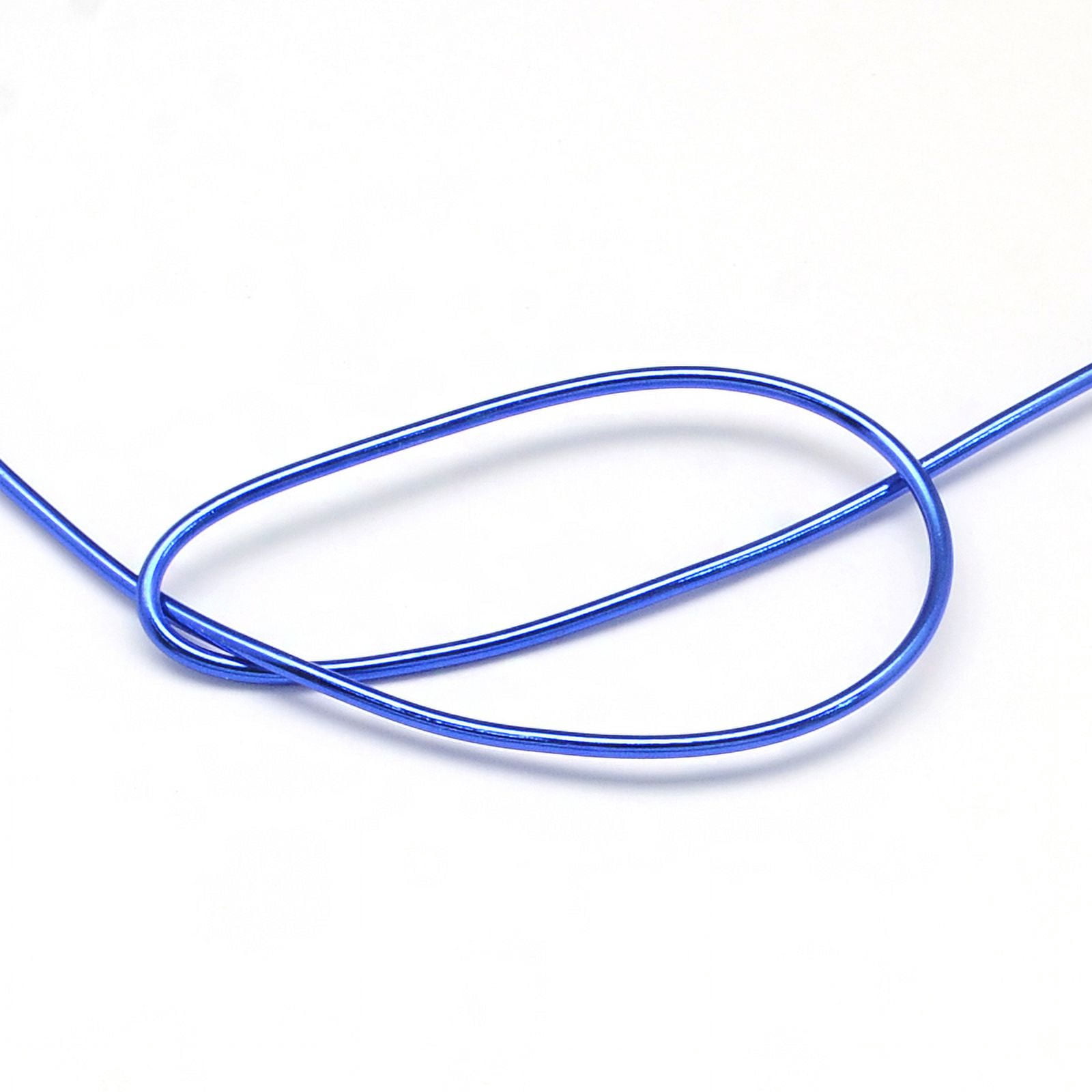 500 g Anodized Aluminum Wire Bendable Metal Craft Wire Flexible Craft Wire for Beading Jewelry Craft Making Royal Blue 17 Gauge 1.2mm 140m/500g(459.3 Feet/500g)
