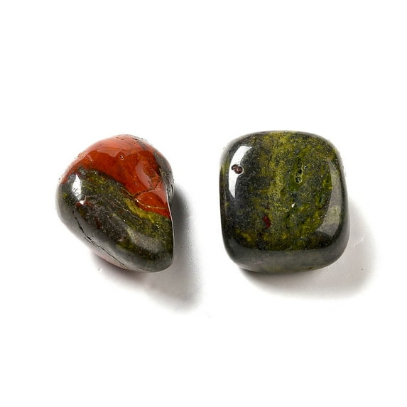 500 g Natural Bloodstone Beads Tumbled Stone Healing Stones for Reiki Healing Crystals Chakra Balancing Vase Filler Gems No Hole/Undrilled Nuggets 17~30x15~27x8~22mm