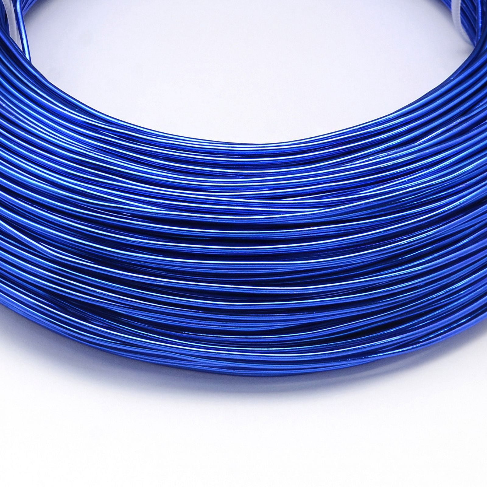 500 g Round Anodized Aluminum Wire Bendable Metal Craft Wire for DIY Jewelry Craft Making Royal Blue 7 Gauge 3.5mm 20m/500g(65.6 Feet/500g)