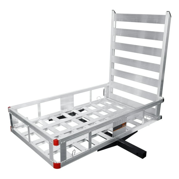 500 lb Capacity Aluminum Ramp Carrier, 29.5" Deep Tray Design, Mobility Scooter & Hunting Equipment Loading
