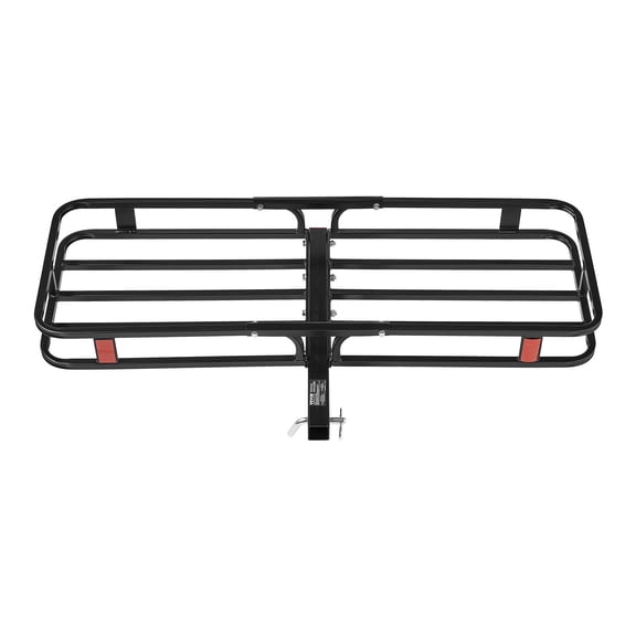 500 lb Capacity Folding Hitch Cargo Carrier - Includes Heavy-Duty Cargo Net - Adjustable Platform for Trucks, SUVs & Trailers - Rust-Resistant Steel Construction