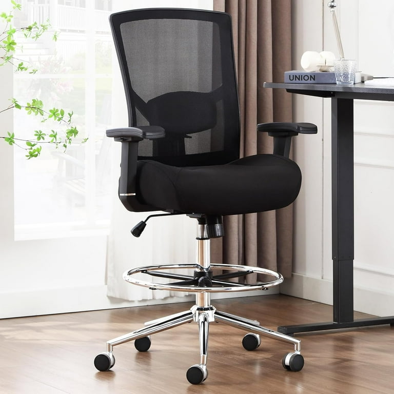 Ergonomic Chair 500 Lbs Drafting Chair Tall Office Chair For