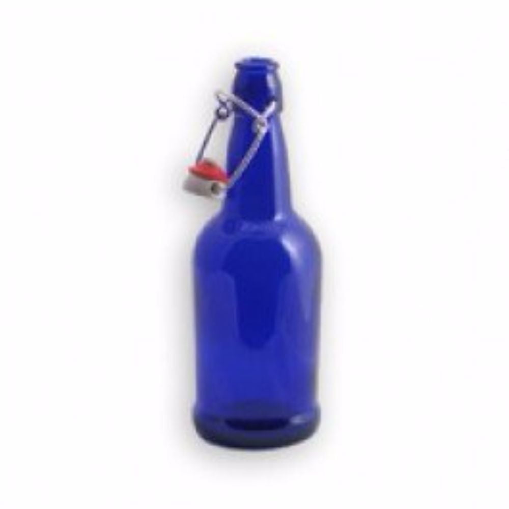 Buy Everyday Glass Bottle with Blue Glass Stopper Online - Ellementry