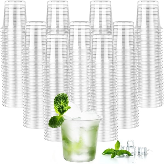 500 packs plastic shot cups disposable bulk 1-ounce mini shot cups transparent small sample cups for wine tasting, whiskey, jelly wine, pudding, party, wedding, Halloween, Christmas