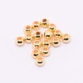 thumbnail image 1 of 500 pc Brass Solid Beads Rondelle Real 18K Gold Plated 3x2.5mm Hole: 1.2mm, 1 of 2