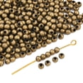thumbnail image 1 of 500 pc Iron Spacer Beads Round Bronze 3mm in diameter 3mm thick Hole: 1.2mm, 1 of 5
