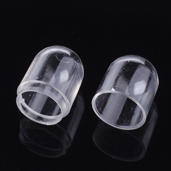 500 pc Openable Plastic Bead Containers Capsule Shaped Container Clear 2.4x1.05cm Inner Diameter: 0.85cm Capacity: 1ml(0.03 fl. oz)