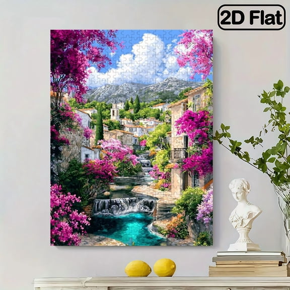 500 pcs, Adult Puzzle - Large Challenge Puzzle Book for Adults Families, Challenging Brain Teaser with , Perfect Gift for New year,Valentine, Activity, Advanced Puzzle Game,14.9*20.4 in.