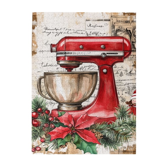 500 pcs Christmas Baking Puzzles For Adults 500 Pieces,Challenging Brain Exercise,Exquisite Christmas Gift,Stunningly Vibrant Colors,Gift Suitable Family Friends,Creative Activity Hobbies For Adult