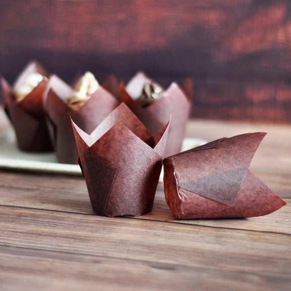 500 pcs Large size Baking Cups 2-1/4"(Base diameter) x 4"(Wall height) Greaseproof paper baking cupcake Muffin liners
