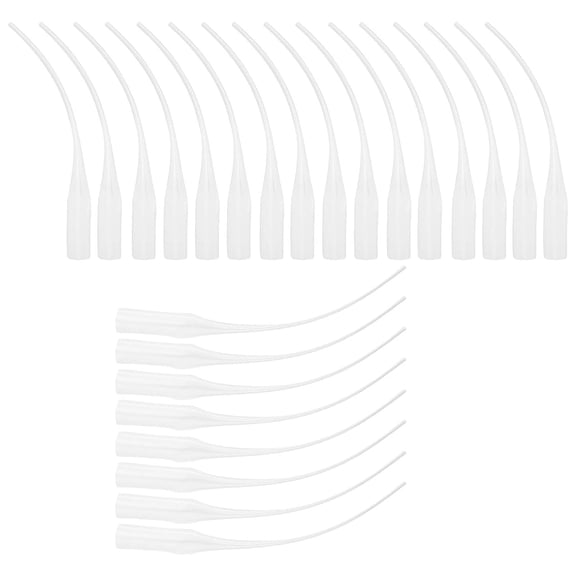 500 pcs Plastic Glue Micro-Tips Glue Extender Applicator for Dispensing Adhesive Dispensers Crafting White diy