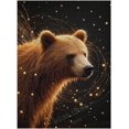 thumbnail image 1 of 500 pcs Puzzle – Bear in Black Background – Challenging Wooden Jigsaw for Adults, Nature-Themed Puzzle for Mental Health and Relaxation, 1 of 8