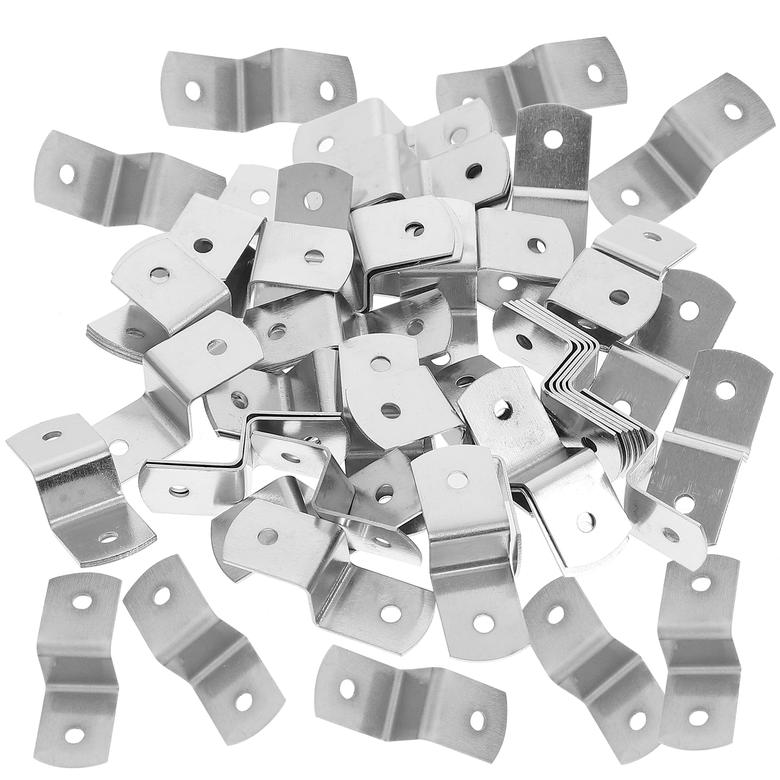 500 Pcs Table Tops Fasteners Shelf Brackets Picture Frame Braces Z