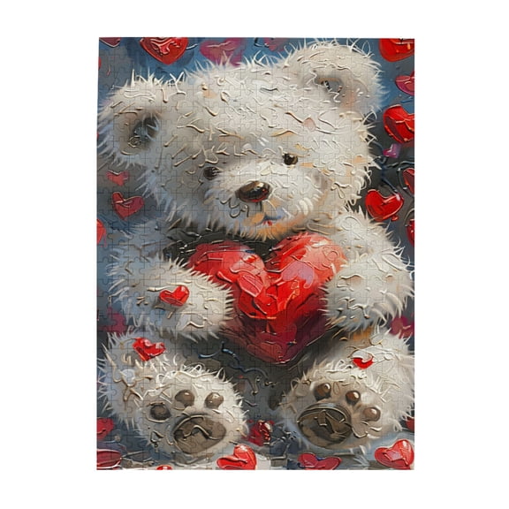 500 pcs The Love Of The Muppet Bear Puzzles For Adults 500 Pieces,Wonderful Imagination,Unique Artwork For Adults,Funny Muppet Bear Wooden High Difficulty Puzzle 500 Piece,For Puzzle Lovers Gift