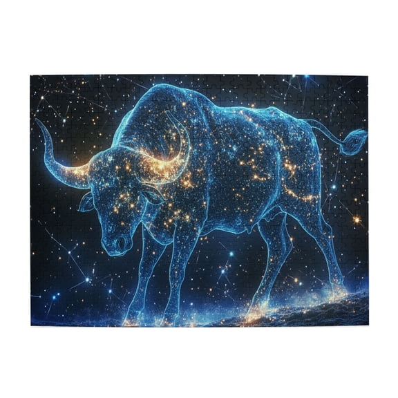 500 pcs Twelve zodiac signs Dreamy Taurus 500 piece puzzle for adults,Challenging Brain Exercise,Enchanting zodiac signs Dreamy Taurus Wooden Puzzles,Gift for zodiac signs Enthusiast,Funny Puzzle