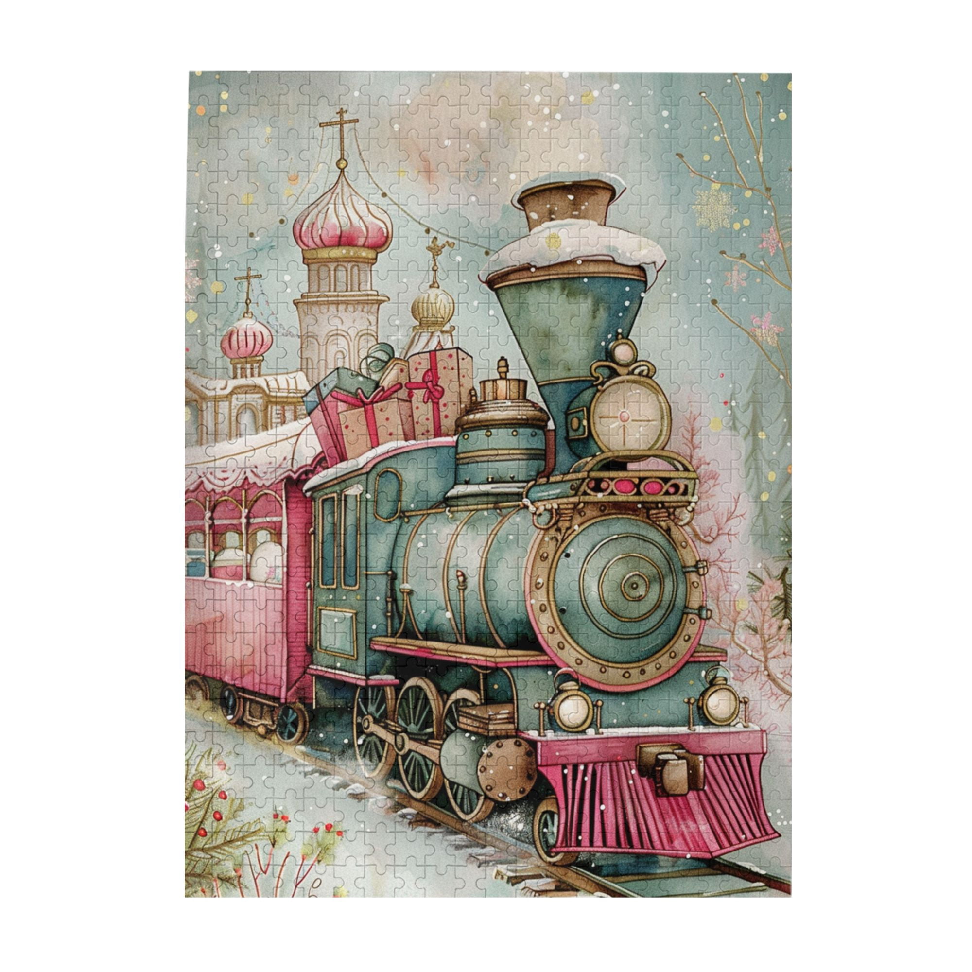 Ixfyloop Wooden Jigsaw Puzzle For Adults | 511 Pieces, Oil Painting Vase Design, 15.3x19.2 Inch