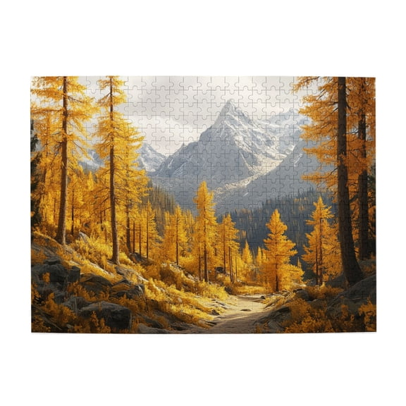 500 pcs 500 piece puzzle for adults woodland path,Vibrant and Stunning Design,Exquisite Landscape woodland path Wooden Puzzle,Gifts for Landscape Enthusiasts,Creative Activity Hobbies for Adults