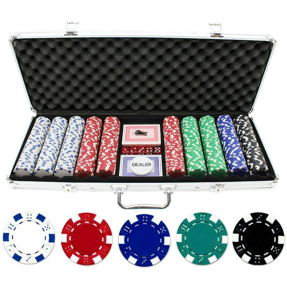 500 piece 11.5g Dice Poker Chip Set