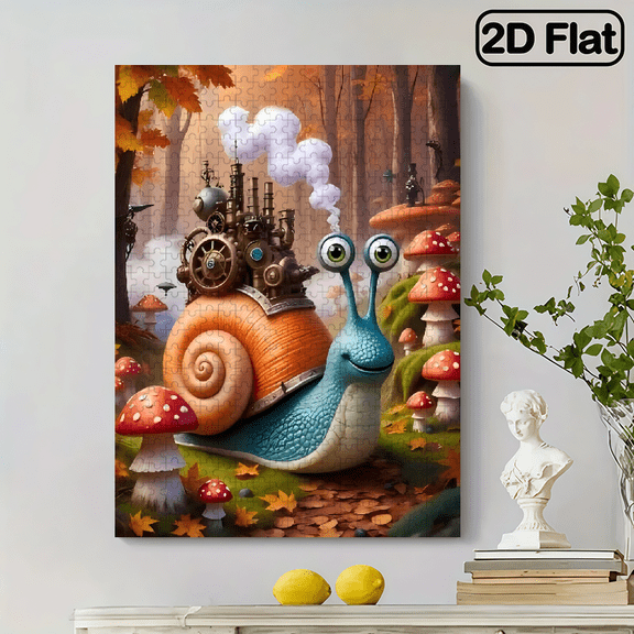 500-piece puzzle: Mushroom Forest of the Mechanical Snail