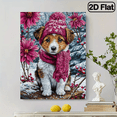 thumbnail image 1 of 500 pieces of vertical paper jigsaw puzzle - Dog in a Hat, with dimensions of 15 x 20.5 inches., 1 of 10