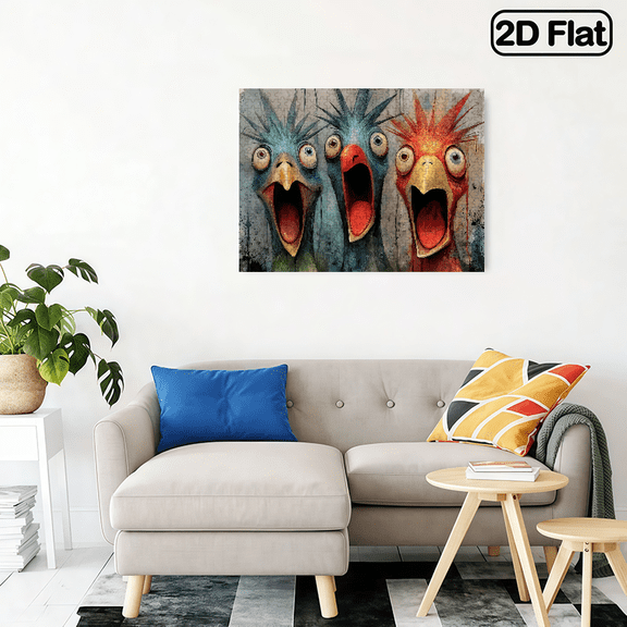 500 pieces of "Shocked Chicken" paper jigsaw puzzle, DIY home decoration puzzle, designed for birthdays, Halloween, Thanksgiving, and Easter as a fun family puzzle