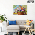 thumbnail image 1 of 500 pieces of horizontal paper jigsaw puzzle - a basket of beautiful flowers, with dimensions of 20.5 * 15 inches., 1 of 9