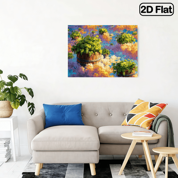 500 pieces of horizontal paper jigsaw puzzle - colorful grape barrels, with dimensions of 20.5 * 15 inches.