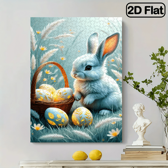 500 pieces of jigsaw puzzle - cute Easter bunny