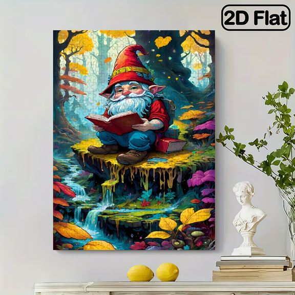 500 pieces of vertical paper jigsaw puzzle - Dwarf Explorer, with dimensions of 15 x 20.5 inches.